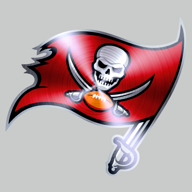 Tampa Bay Buccaneers Stainless steel logo vinyl decal